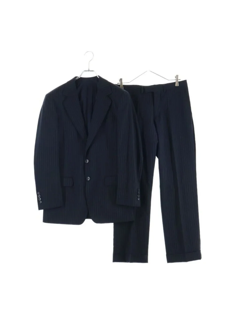 Gucci Side Vent Stripe Tailored Jacket Trousers Set Suit Black